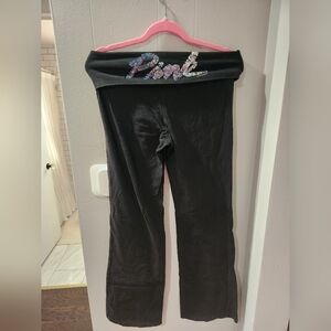 Vintage PINK By Victoria Secret Bling Yoga Pants M